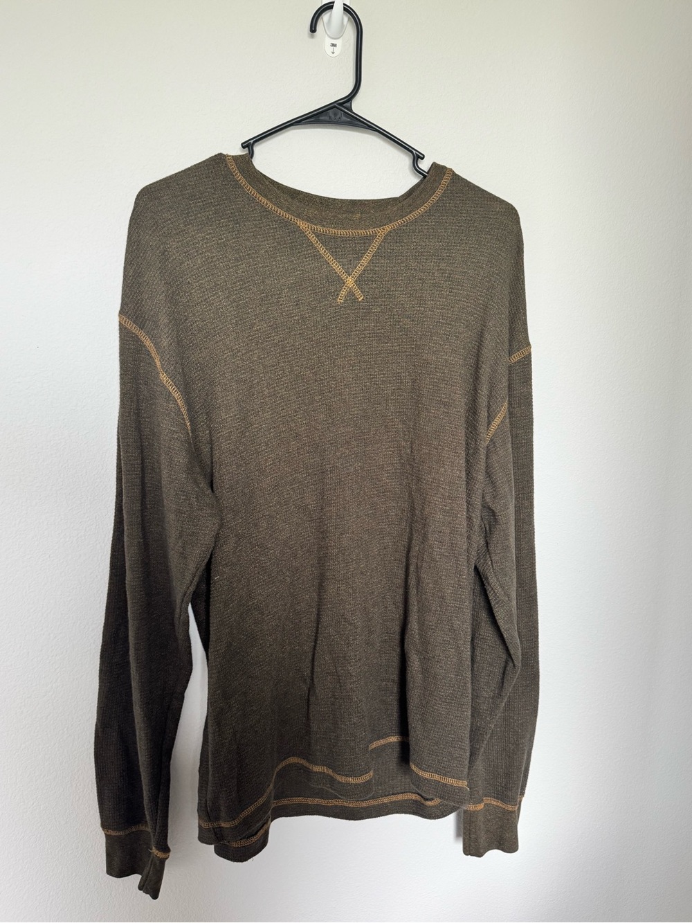 Men’s waffle long sleeve shirt